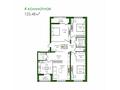 4-комнатная квартира · 129.2 м², ул. Е-669, 11 за ~ 142.1 млн ₸ в Астане, Есильский р-н — фото 3