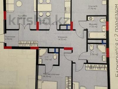 4-бөлмелі пәтер · 113.74 м² · 5/17 қабат, Жошы хан 10, бағасы: 89 млн ₸ в Астане, Есильский р-н