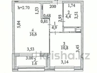 1-комнатная квартира · 38.3 м² · 5/9 этаж, Туран 57/4 — Бухар Жырау за 27 млн ₸ в Астане, Нура р-н