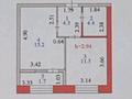 1-бөлмелі пәтер · 37.1 м² · 5/10 қабат, кенесары 64, бағасы: 25.5 млн ₸ в Астане, р-н Байконур