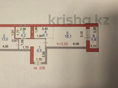 2-бөлмелі пәтер · 51 м² · 9/10 қабат, Кайым Мухамедханов 21/2, бағасы: 32.5 млн ₸ в Астане, Нура р-н