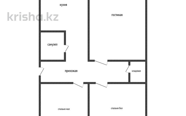 3-комнатная квартира · 72.5 м² · 2/5 этаж, 5-й мкр 18 за ~ 23.7 млн ₸ в Актау — фото 21