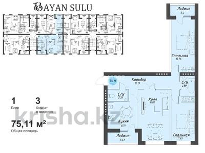 3-бөлмелі пәтер · 72 м² · 4/5 қабат, Туран 48/1, бағасы: 28 млн ₸ в Шымкенте, Туран р-н