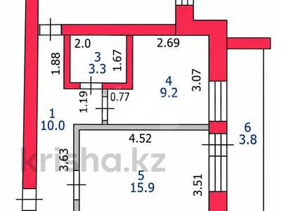 2-комнатная квартира · 54.9 м² · 5/9 этаж, Валиханова 1/3 за ~ 25.8 млн ₸ в Петропавловске