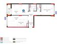 3-бөлмелі пәтер · 68.22 м² · 9/9 қабат, Тараз 8/3, бағасы: 46 млн ₸ в Астане, р-н Байконур