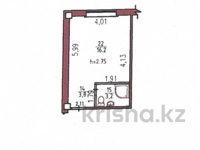 1-комнатная квартира · 23.5 м² · 1/3 этаж, мкр Калкаман-2 8/2 — Ашимова - 7 гор. больница за 11.5 млн ₸ в Алматы, Наурызбайский р-н