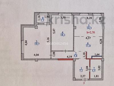 3-комнатная квартира, 83.4 м², 2/6 этаж, Е-344 №6 за 32 млн 〒 в Астане, Есильский р-н