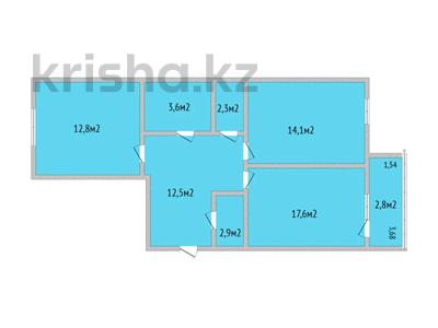2-комнатная квартира · 68.6 м² · 8/9 этаж, курганская 2В за 28 млн 〒 в Костанае