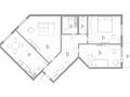 3-бөлмелі пәтер · 85 м² · 9/9 қабат, Gate City 3860/1, бағасы: ~ 38.2 млн ₸ в Коянкусе — фото 14