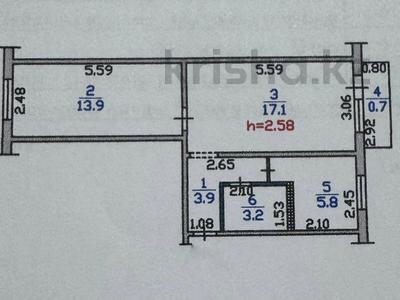 2-бөлмелі пәтер · 44.6 м² · 3/4 қабат, Байкадамова, бағасы: 34 млн ₸ в Алматы, Бостандыкский р-н