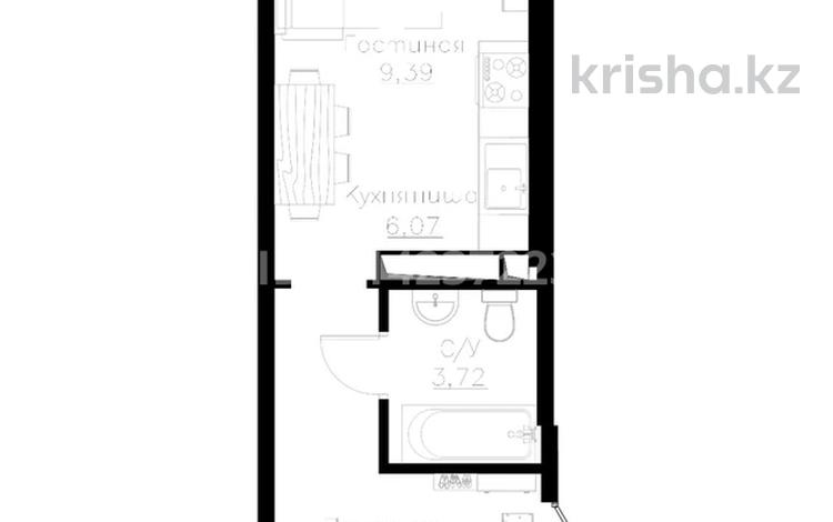 1-комнатная квартира · 38 м² · 3/12 этаж, ЖК Rayan Park — Гулдала, напротив облГАИ за 7.2 млн ₸ в  — фото 2