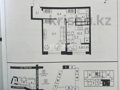 Продажа квартир в Алматы: 1-комнатная квартира · 45 м² · 10/16 этаж, Утеген батыра 11 — Төле би Өтеген батыра за 31 млн 〒 1-комнатная квартира · 45 м² · 10/16 этаж, Утеген батыра 11 — Төле би Өтеген батыра за 31 млн 〒 в Алматы, Ауэзовский р-н