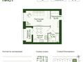 1-бөлмелі пәтер · 40.7 м² · 7/9 қабат, Улы Дала 38, бағасы: 29.2 млн ₸ в Астане, Нура р-н