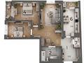 3-комнатная квартира · 95.3 м² · 16/23 этаж, Сарыарка 1б — Сарыарка/ Тарас Шевченко за 46 млн ₸ в Астане, Сарыарка р-н — фото 4