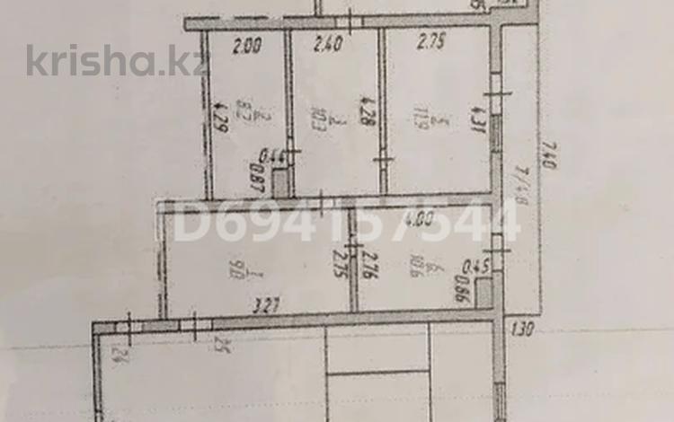 2-бөлмелі пәтер · 77.3 м² · 5/5 қабат, Строителей, бағасы: 12.5 млн ₸ в Темиртау — фото 2