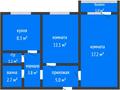 2-бөлмелі пәтер · 50.2 м² · 6/6 қабат, 7-й Микрорайон 6, бағасы: 20.9 млн ₸ в Костанае — фото 2