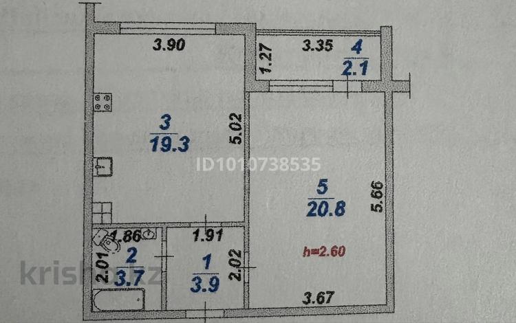 1-комнатная квартира · 50.9 м² · 1/9 этаж, мкр Шугыла, Шугыла 340/33к5 за 42 млн ₸ в Алматы, Наурызбайский р-н — фото 2