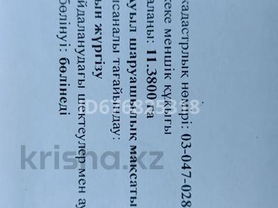 Жер телімі · 11.38 га, Колашы, бағасы: 45 млн ₸ в 