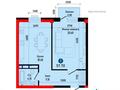 1-комнатная квартира · 57.7 м², 20-й микрорайон 22 за ~ 20.5 млн ₸ в Алматы, Алатауский р-н — фото 3