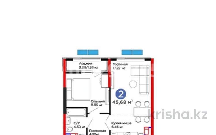 2-бөлмелі пәтер · 47 м² · 10/12 қабат, Ақжар ш/а., Белжайлау 47а, бағасы: 38.5 млн ₸ в Алматы, Наурызбайский р-н — фото 4