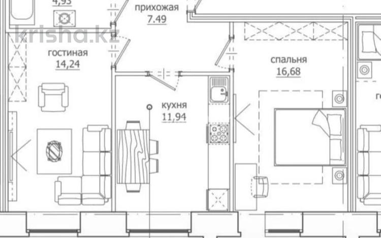 2-комнатная квартира, 58 м², 2/9 этаж, Ауэзова за 20 млн 〒 в Кокшетау — фото 2