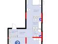 2-комнатная квартира · 90.6 м² · 1/3 этаж, Култобе 1/2 — Цена со скидкой 117 055 200 за ~ 137.7 млн ₸ в Алматы, Бостандыкский р-н