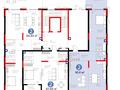 2-комнатная квартира · 90.6 м² · 1/3 этаж, Култобе 1/2 — Цена со скидкой 117 055 200 за ~ 137.7 млн ₸ в Алматы, Бостандыкский р-н — фото 2