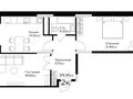 2-бөлмелі пәтер · 70 м², Е-36 2, 4, 5, 9, 11, бағасы: 37.9 млн ₸ в Астане, Нура р-н — фото 2