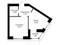 1-бөлмелі пәтер · 39.7 м² · 2/9 қабат, Онгарсынова 10 — Фариза Онгарсынова, бағасы: 32 млн ₸ в Астане, Есильский р-н — фото 9