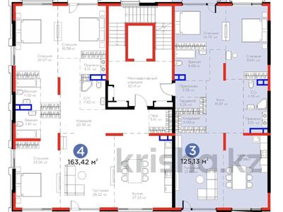 3-комнатная квартира · 125.13 м² · 3/3 этаж, мкр Рахат, Култобе 1/2 за 200 млн 〒 в Алматы, Наурызбайский р-н