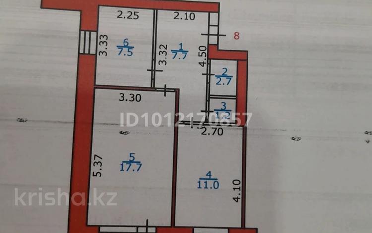 2-бөлмелі пәтер · 51 м² · 3/5 қабат, Просп. Абая 32, бағасы: 7.5 млн ₸ в Риддере — фото 2