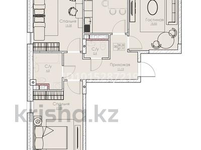 3-комнатная квартира · 100 м² · 2/4 этаж, мкр Нуршашкан (Колхозши), Алатау 36 за 55 млн ₸ в Алматы, Турксибский р-н