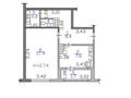 1-комнатная квартира · 40.9 м² · 1/5 этаж, ул. Таира Жарокова 302 за 35 млн ₸ в Алматы, Бостандыкский р-н