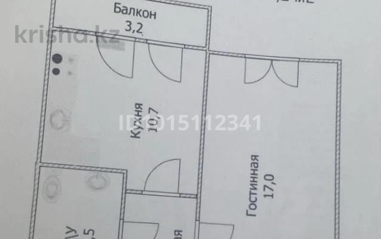 1-комнатная квартира · 37.2 м² · 10/10 этаж, А 92 за 12.8 млн ₸ в Астане, Алматы р-н — фото 2
