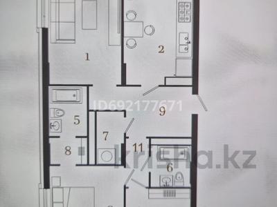 3-комнатная квартира, 101 м², 7/12 этаж, Калдаякова 8/2 — Тауелсыздык за 64.8 млн 〒 в Астане