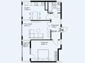 2-бөлмелі пәтер · 62.1 м², Е-36 5, бағасы: ~ 43.3 млн ₸ в Астане, Нура р-н — фото 3