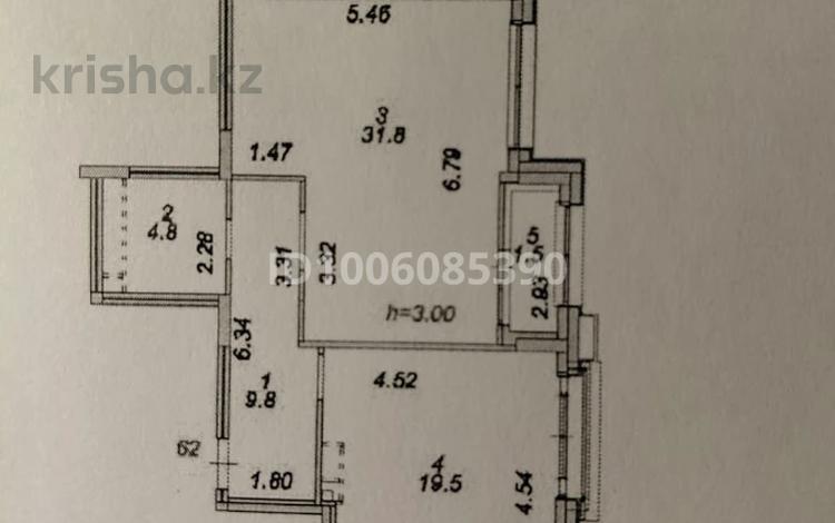 2-комнатная квартира · 67.4 м² · 4/8 этаж, Абубакир Тыныбаев 10/1 за 65 млн 〒 в Астане, Сарайшык р-н — фото 22