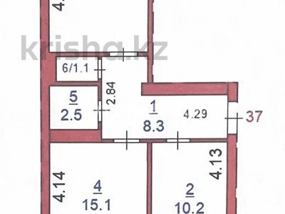 2-комнатная квартира · 54.3 м² · 3/5 этаж, Юбилейный за 27.3 млн ₸ в Костанае