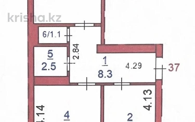 2-комнатная квартира · 54.3 м² · 3/5 этаж, Юбилейный за 27.3 млн ₸ в Костанае — фото 2
