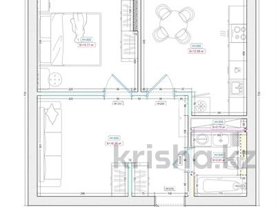 2-бөлмелі пәтер · 44 м² · 6/17 қабат, Бухар жырау 12/2, 12/3 — Возле Samal Park, бағасы: 50 млн ₸ в Астане, Есильский р-н