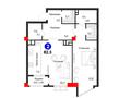 2-комнатная квартира · 82.5 м² · 2/3 этаж, Сейдимбек 110в — ЖК Sicilia за 69 млн ₸ в Алматы, Наурызбайский р-н — фото 13
