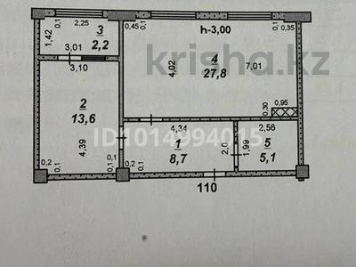 2-комнатная квартира · 60 м² · 10/12 этаж, Толе Би — Площадь Ордабасы за 27 млн ₸ в Шымкенте, Аль-Фарабийский р-н