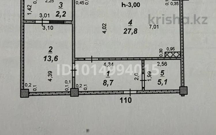 2-комнатная квартира · 60 м² · 10/12 этаж, Толе Би — Площадь Ордабасы за 27 млн ₸ в Шымкенте, Аль-Фарабийский р-н — фото 2