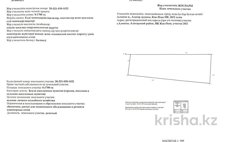 Жер телімі · 17 сотық, Алатау ауд., бағасы: 119 млн ₸ в Алматы, Алатауский р-н — фото 2