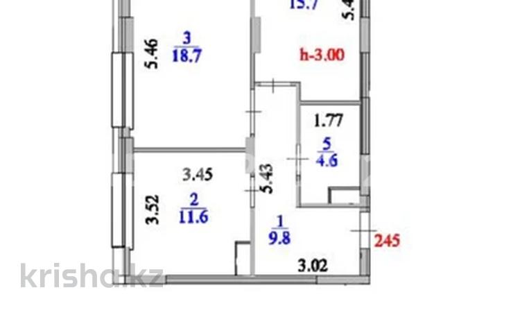 2-бөлмелі пәтер · 62 м² · 5/9 қабат, Е-321 6 — Район Республиканской мечети и будущей Меги, бағасы: 33.5 млн ₸ в Астане, Есильский р-н — фото 5