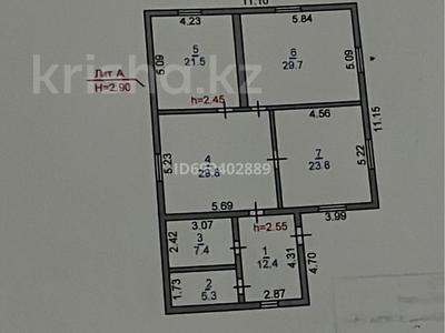 Отдельный дом · 3 комнаты · 120 м² · 10 сот., Жилой массив дружба 555 за 35 млн 〒 в Костанае