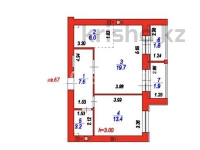 2-бөлмелі пәтер · 54 м² · 10/12 қабат, ​Улица Шамши Калдаяков, 46 46 — 2 ком Полноценная, бағасы: 25 млн ₸ в Астане, Сарайшык р-н