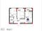 2-бөлмелі пәтер · 58.61 м² · 6/9 қабат, Е 354 5, бағасы: 38.5 млн ₸ в Астане, Есильский р-н