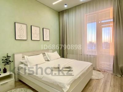 2-комнатная квартира · 60 м² · 21/21 этаж, Достык 8 — Великолепный вид на город с высоты 21 этажа! Идеально чисто! Центр! Керуен,Байтерек,Казмедиа Казмунайгаз, Дом Министерства Обороны, МИД, КТЖ, Водно-Зеленый Бульвар за 25 000 ₸ в Астане, Есильский р-н