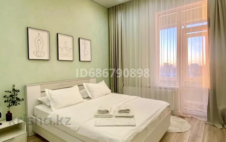 2-комнатная квартира · 60 м² · 21/21 этаж, Достык 8 — Великолепный вид на город с высоты 21 этажа! Идеально чисто! Центр! Керуен,Байтерек,Казмедиа Казмунайгаз, Дом Министерства Обороны, МИД, КТЖ, Водно-Зеленый Бульвар за 25 000 ₸ в Астане, Есильский р-н — фото 324